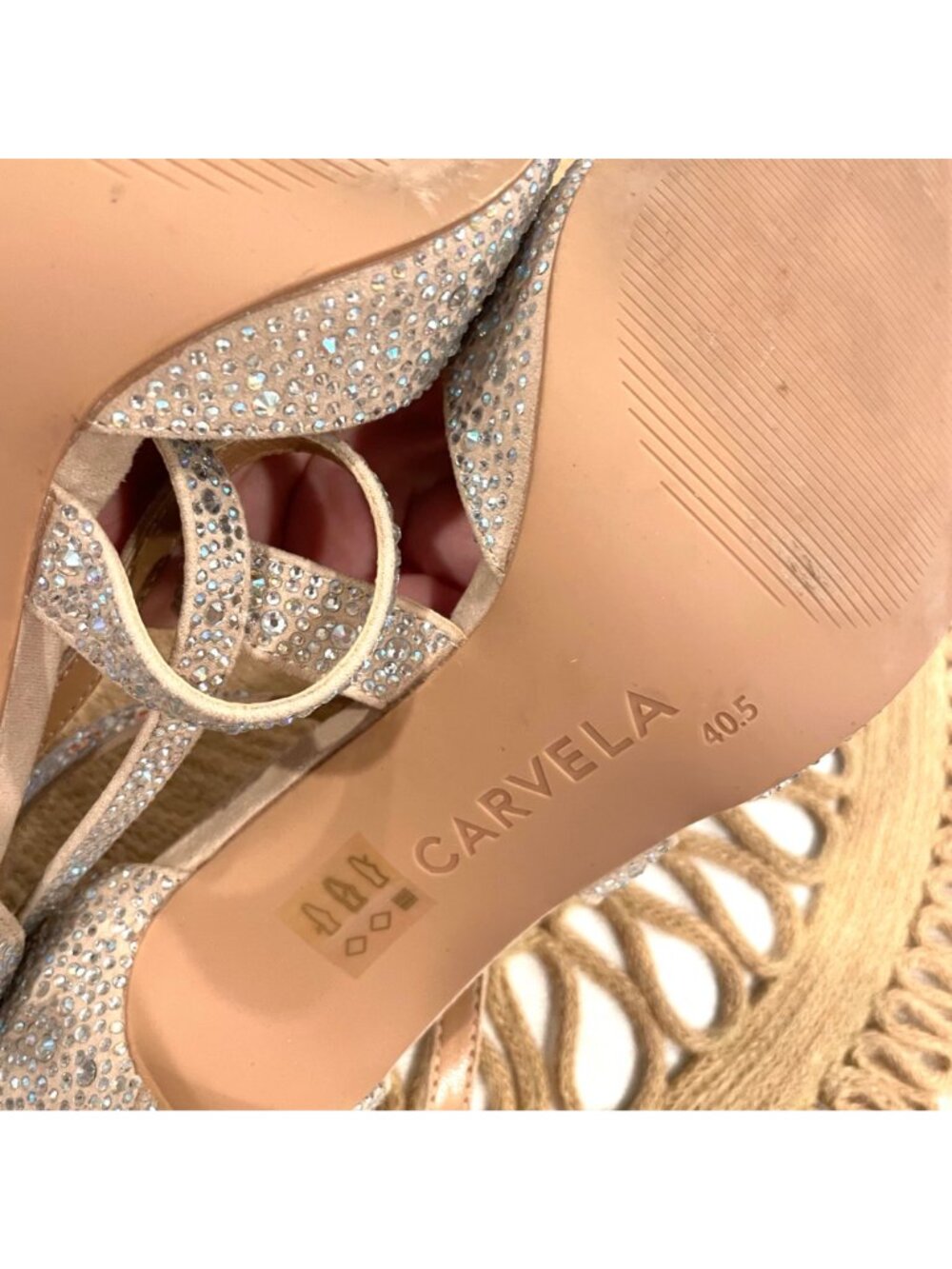 Carvela Kross Jewel Court Heels Size EU 40.5 Neutral Jewel - Picture 9 of 11